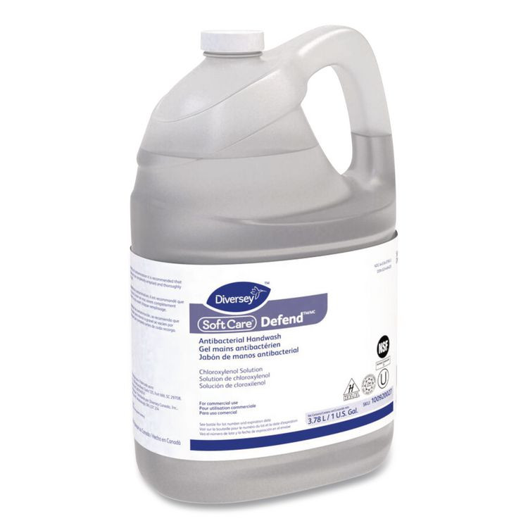 DIVERSEY 100920027 Soft Care Defend Antibacterial Handwash for IntelliCare Dispensers, Medicinal Scent, 1 gal, 4/Carton