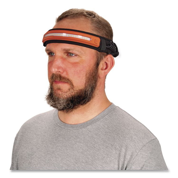 TENACIOUS HOLDINGS, INC. ergodyne® 60294 Skullerz 8885 Rechargeable Wide Beam Headlamp with Strap