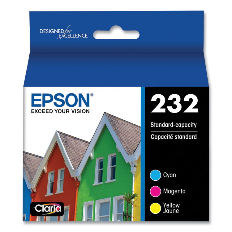 EPSON AMERICA, INC. T232520S T232520S (T232) Claria Ink, 165 Page-Yield, Cyan/Magenta/Yellow
