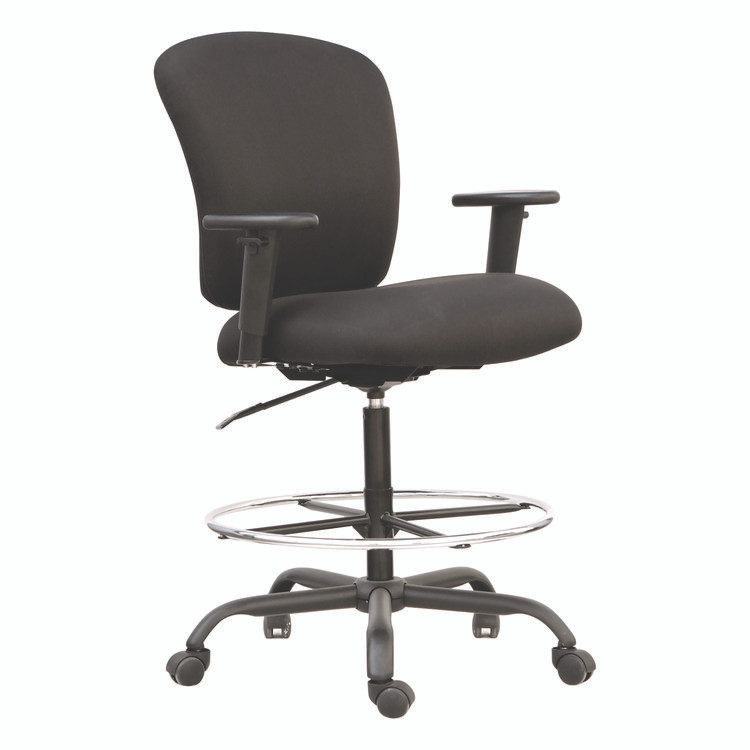 ALERA MT4510 Alera Mota Series Big and Tall Chair, Supports Up to 450 lb, 19.68" to 23.22" Seat Height, Black