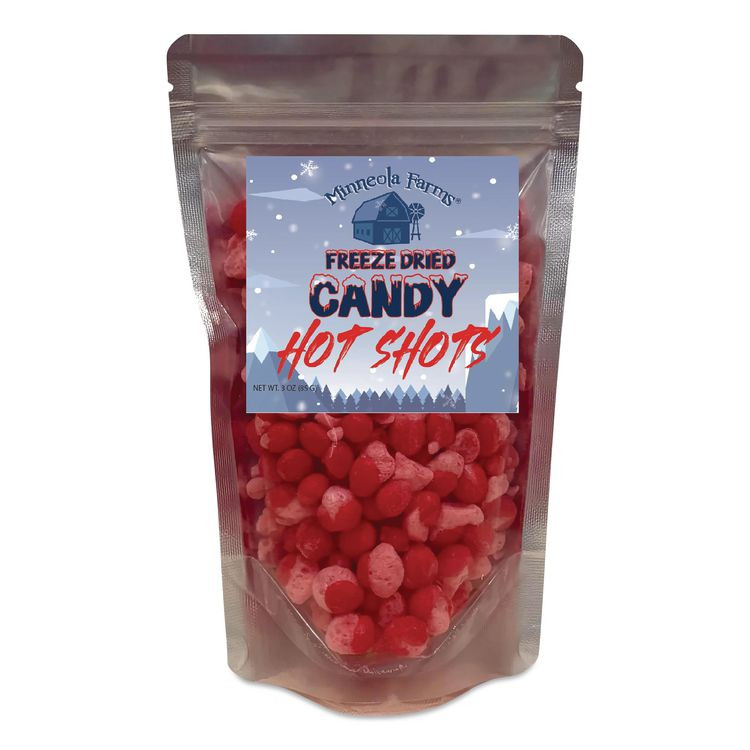 TOOTSIE ROLL INDUSTRIES Office Snax® 00642 Freeze Dried Candy, Hot Shots, Cinnamon, 2.25 lb bag, 12/Carton