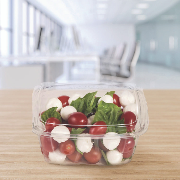 DART CH32DED ClearPac SafeSeal Tamper-Resistant/Evident Containers, Domed Lid, 32 oz, Clear, Plastic, 100/Bag, 2 Bags/Carton