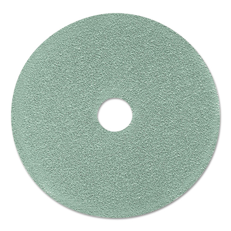 3M/COMMERCIAL TAPE DIV. 17438 Ultra High-Speed Floor Burnishing Pads 3100, 24" Diameter, Aqua, 5/Carton