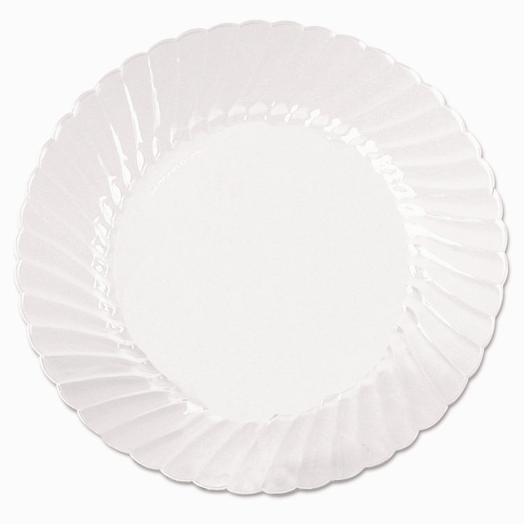 WNA, INC. CW10144 Classicware Plates, Plastic, 10.25" dia, Clear, 18/Bag, 8 Bags/Carton