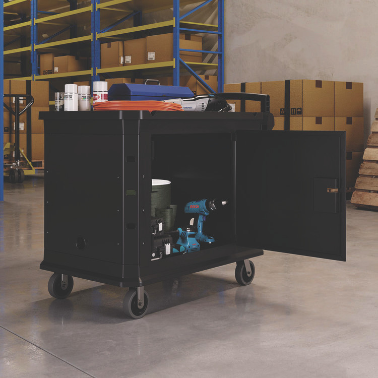 SUNCAST CORPORATION Commercial® PUCCS2645 Utility Cart Shield, 26" x 45" for PUCSD2645, PUCHD2645, Steel, Black