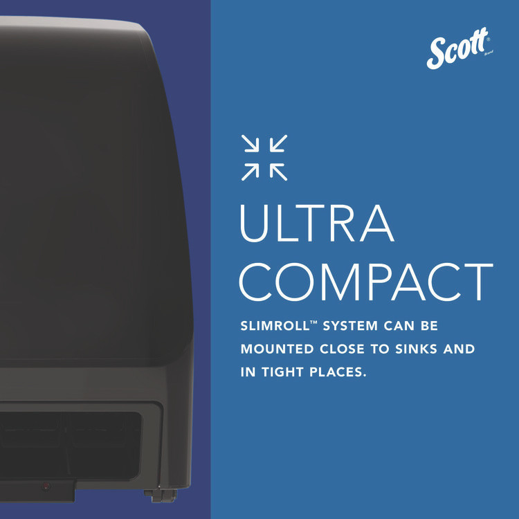 KIMBERLY-CLARK PROFESSIONAL Scott® 47196 Slimroll Electronic Towel Dispenser, 12.35 x 7.25 x 11.8, Black