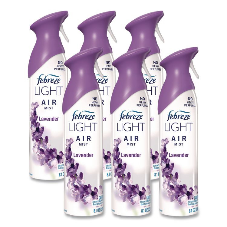 PROCTER & GAMBLE Febreze® 19926 AIR, Lavender, 8.8 oz Aerosol Spray, 6/Carton