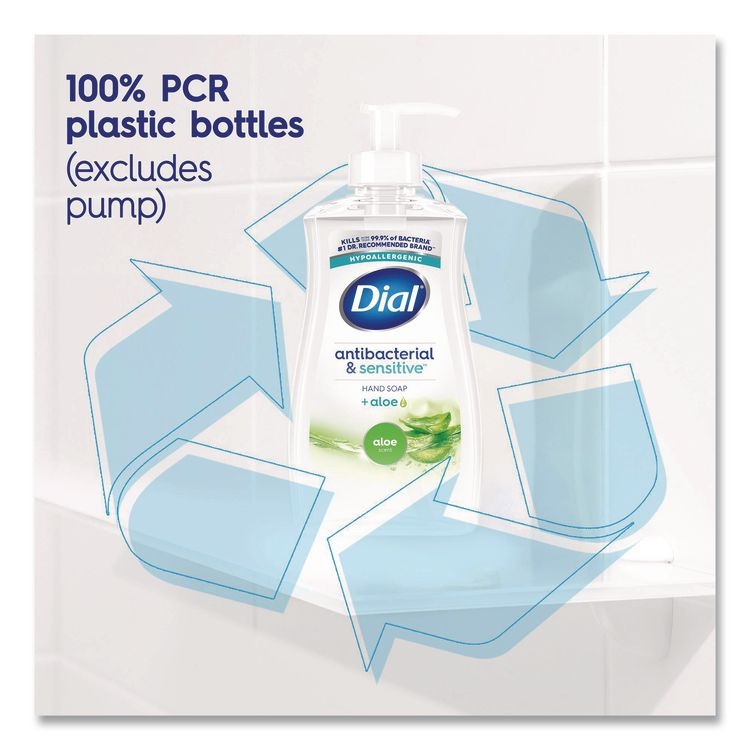 DIAL PROFESSIONAL 20946 Antibacterial Liquid Hand Soap, Aloe Scent, 11 oz, 12/Carton