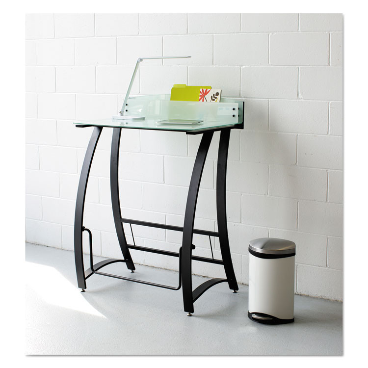 SAFCO PRODUCTS 9901WH Step-On Medical Receptacle, 3 gal, Steel, White