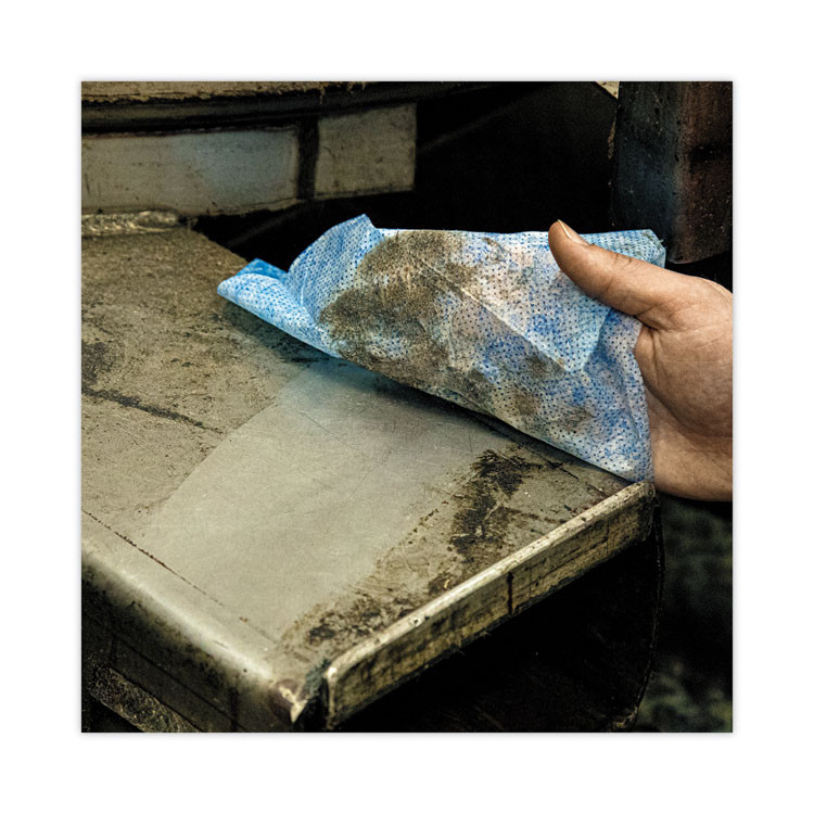 ITW PRO BRANDS SCRUBS® 42201 Hand Cleaner Towels, 1-Ply, 12 x 8, Citrus, Blue/White, 100 Packets/Carton