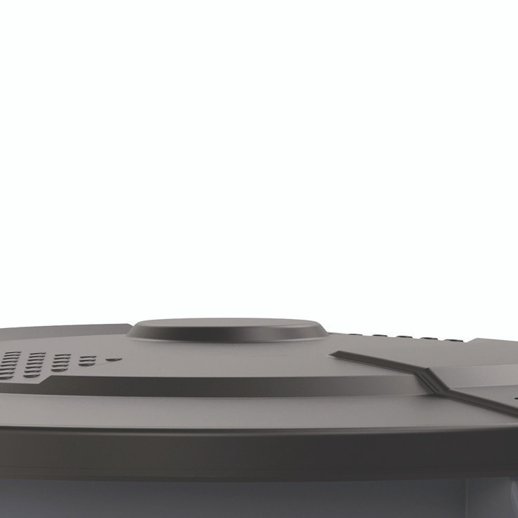 SUNCAST CORPORATION Commercial® TCU55GLIDD 55-Gallon Utility Trash Can Lid, 28.25 x 26.75 x 3, Black