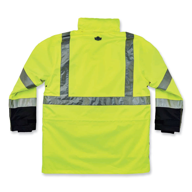 TENACIOUS HOLDINGS, INC. ergodyne® 25532 GloWear 8388 Class 3/2 Hi-Vis Thermal Jacket Kit, Small, Lime