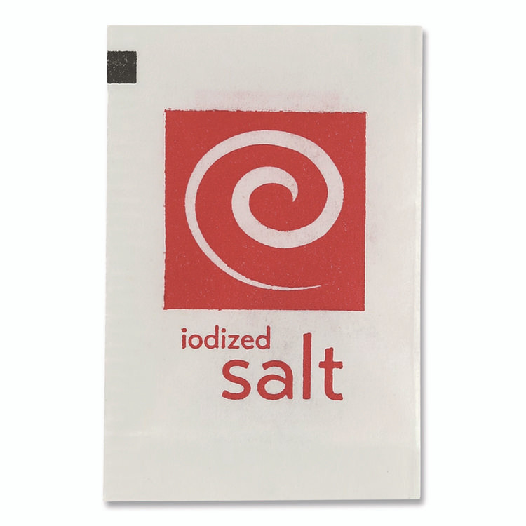 SUGAR FOODS CORPORATION Grindstone Cafe™ 20015 Grindstone Iodized Salt, 0.02 oz Packet, 1,000/Bag, 3 Bags/Carton