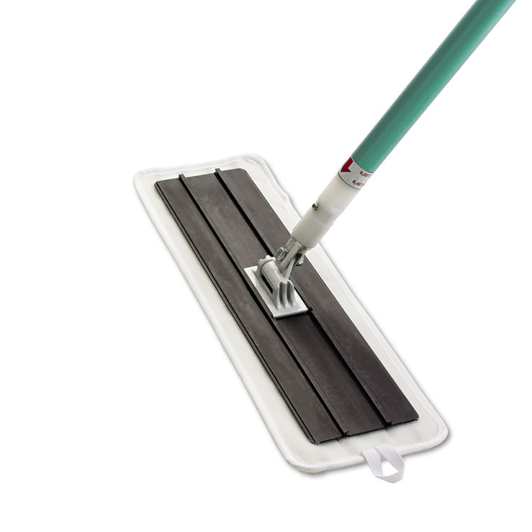 3M/COMMERCIAL TAPE DIV. 55593 Easy Scrub Flat Mop Tool, 16" Microfiber Head, 54" Green Aluminum Handle
