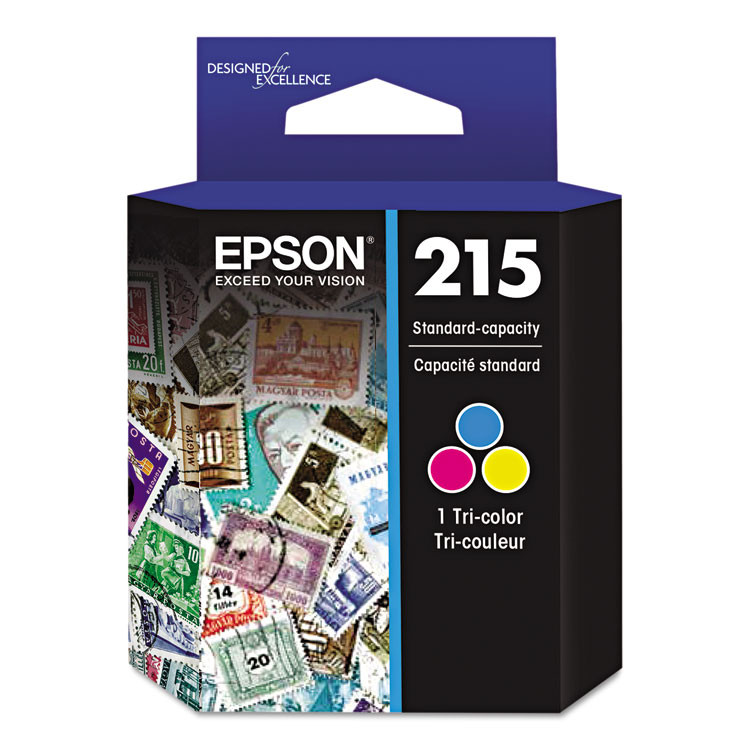 EPSON AMERICA, INC. T215530S T215530-S (215) DURABrite Ultra Ink, Tri-Color