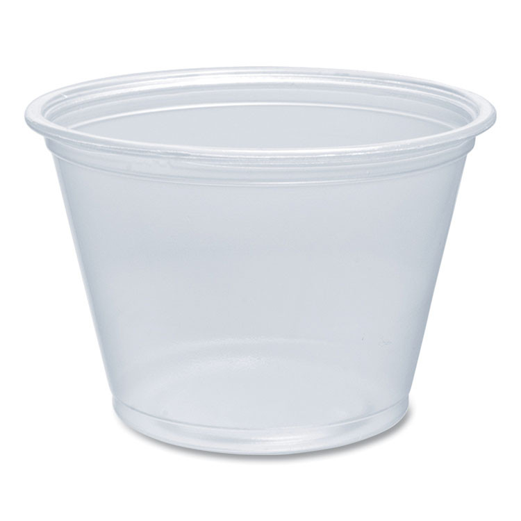 DART 250PC Conex Complements Portion/Medicine Cups, 2.5 oz, Plastic, Clear, 125/Bag, 20 Bags/Carton