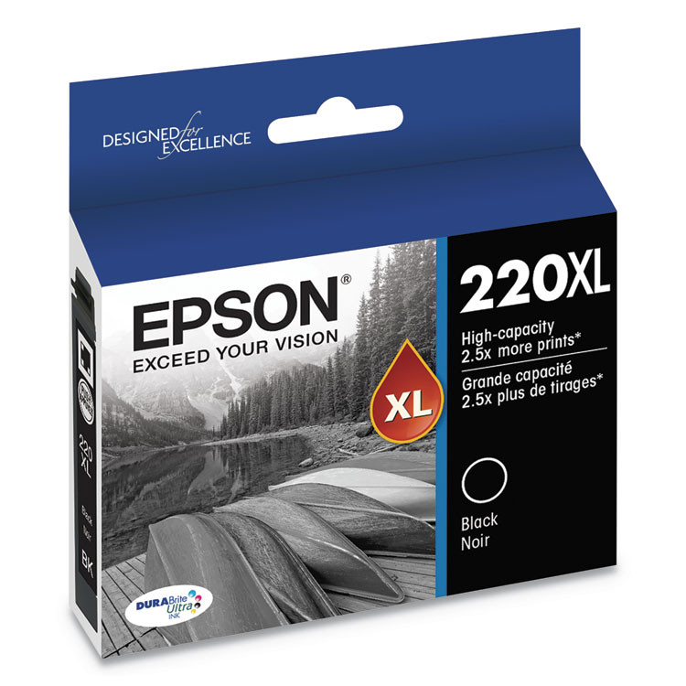 EPSON AMERICA, INC. T220XL120S T220XL120-S (220XL) DURABrite Ultra High-Yield Ink, 450 Page-Yield, Black