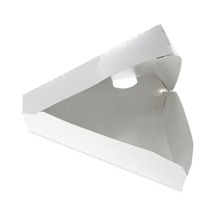 PACTIV EVERGREEN CORPORATION D148CLMW Paperboard Hinged Container, Pizza Box, 8.26 x 6.56 x 1.5, White, Paper, 500/Carton