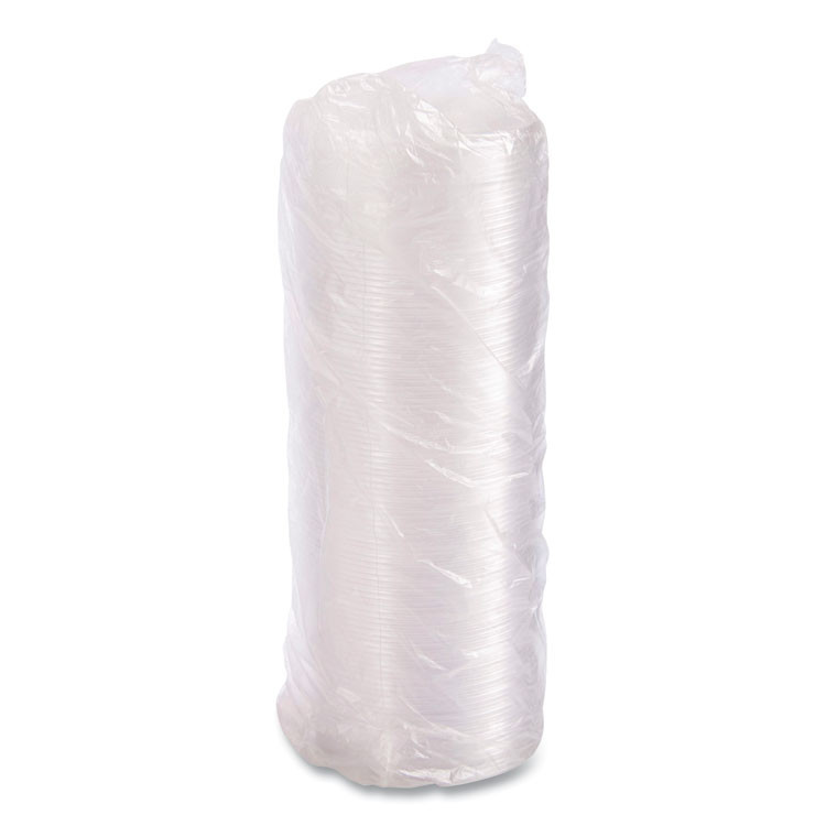 DART SOLO® 32CLR Non-Vented Cup Lids, Fits 32 oz/44 oz Hot Cups, Plastic, Clear, 500/Carton