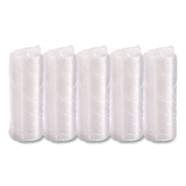 DART SOLO® 32CLR Non-Vented Cup Lids, Fits 32 oz/44 oz Hot Cups, Plastic, Clear, 500/Carton