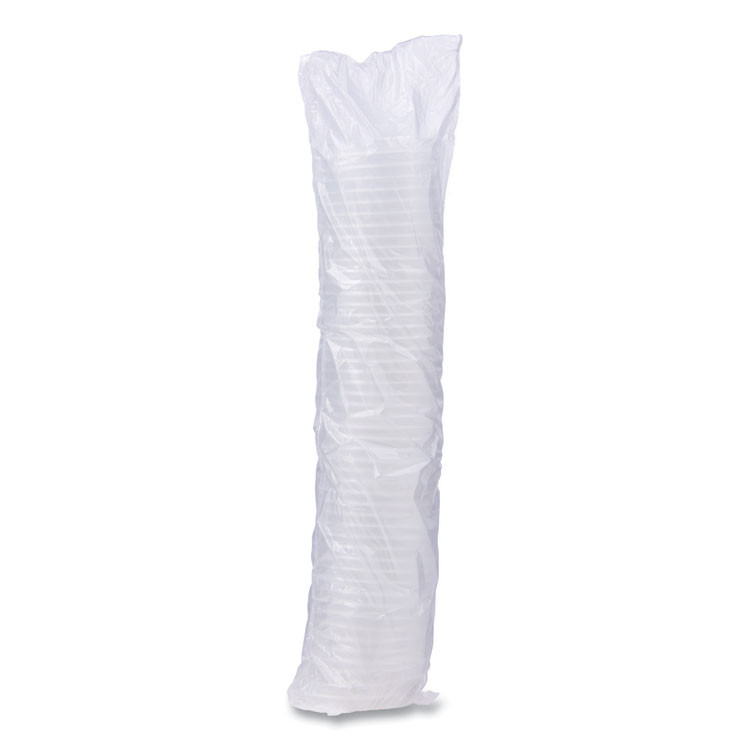 DART SOLO® LPH416R0900 Flexstyle DSP Food Containers Lids, For 16 oz Paper Containers, 3.96" Diameter x 0.4" h, Clear, Plastic, 500/Carton