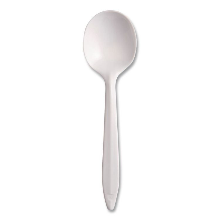 DART SOLO® SU6OW Style Setter Medium Weight Polypropylene Cutlery, Soup Spoon, Plastic, White, 1,000/Carton