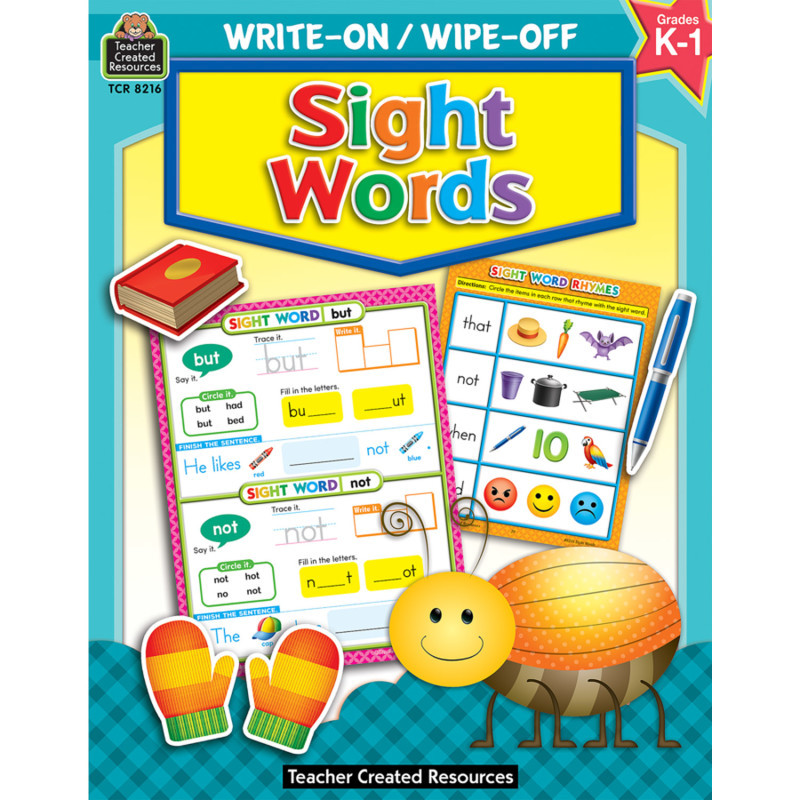 TEACHER CREATED RESOURCES Teacher Created Resources® Sight Words Write-On Wipe-Off Book