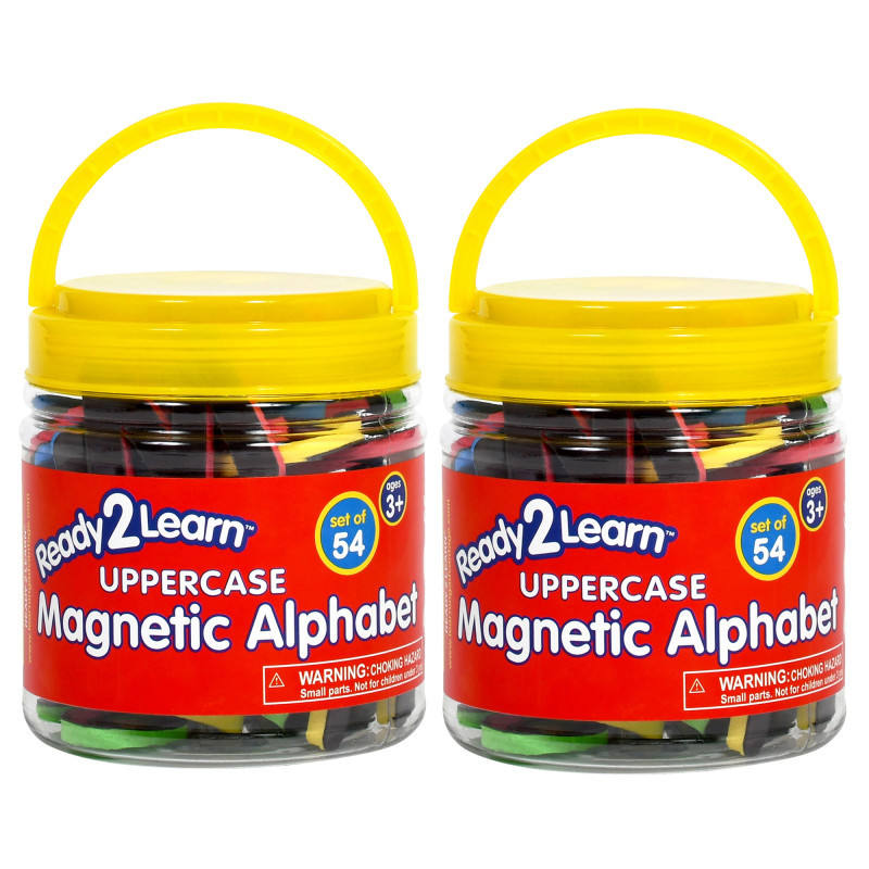 LEARNING ADVANTAGE READY 2 LEARN™ Magnetic Alphabet, Uppercase, 54 Per Set, 2 Sets