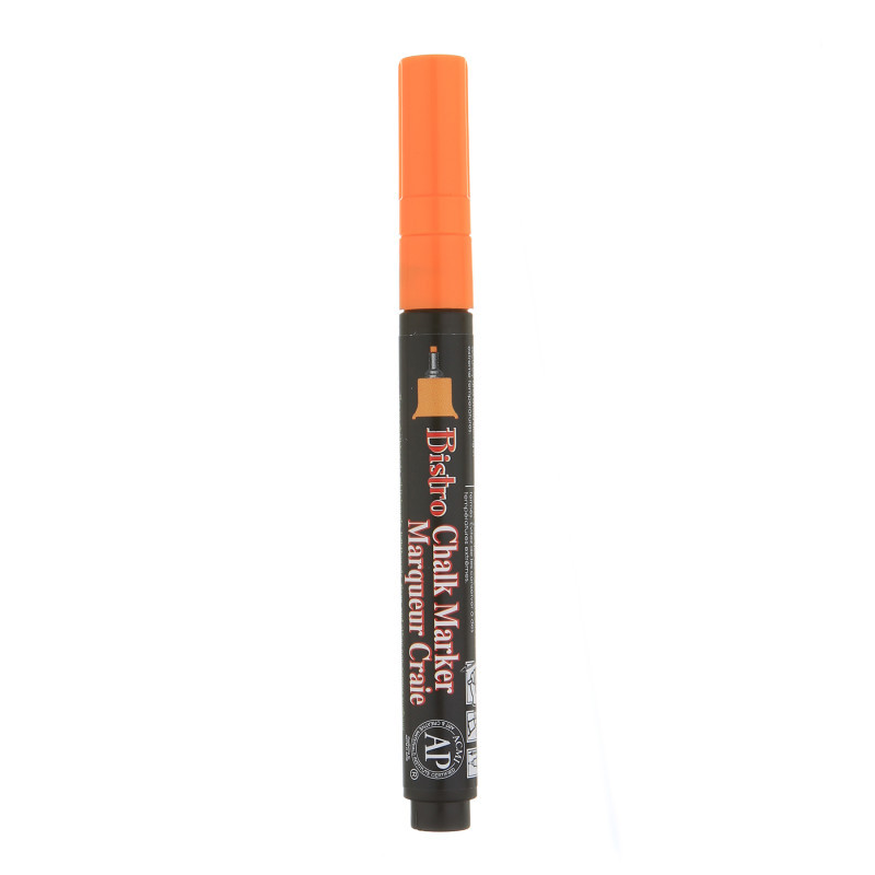 UCHIDA OF AMERICA, CORP Marvy Uchida® Bistro Chalk Marker, Extra Fine, 485F-S, Fluorescent Orange