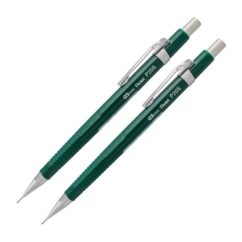 PENTEL OF AMERICA Pentel® Sharp Mechanical Pencil (0.5mm), Green Barrel, Pack of 2