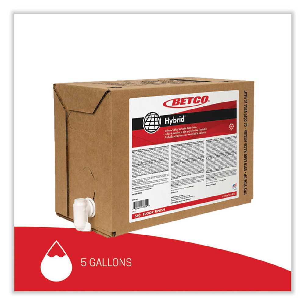 BETCO CORPORATION 660B500 Hybrid Floor Finish, 5 gal Bag-in-Box