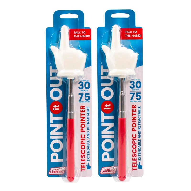 JUNIOR LEARNING Junior Learning® Point it Out - Telescopic Pointer, Pack of 2