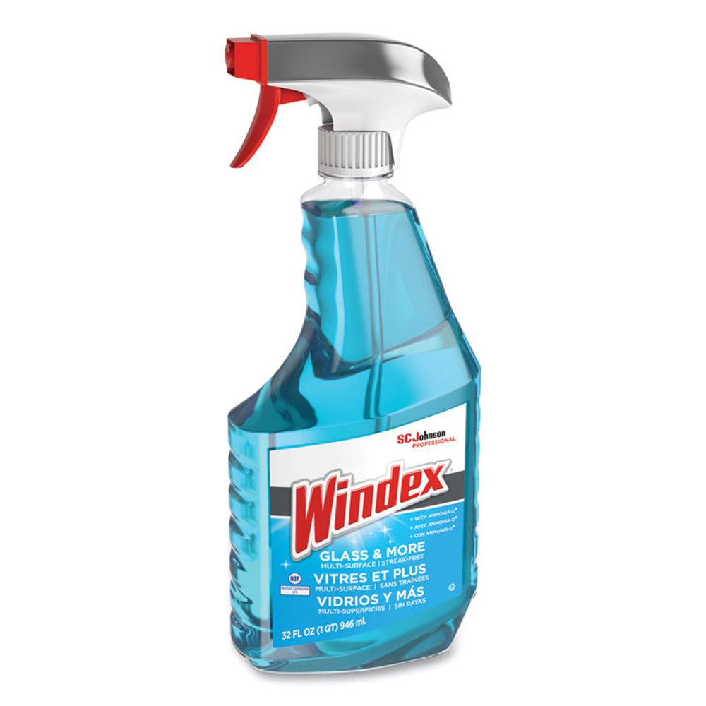 SC JOHNSON Windex® 322338EA Ammonia-D Glass Cleaner, Fresh, 32 oz Spray Bottle