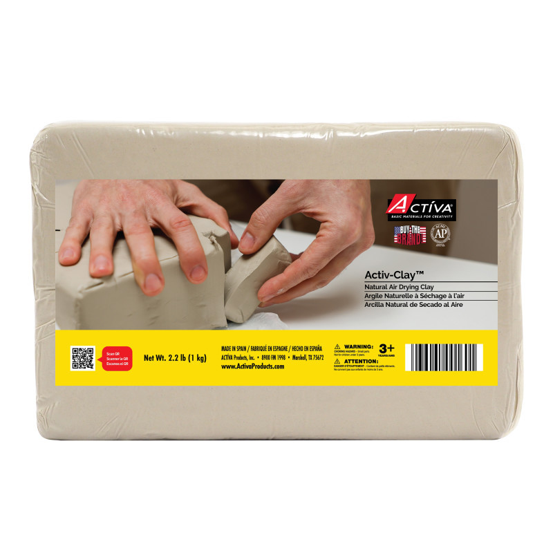 ACTIVA PRODUCTS ACTÍVA Activ-Clay™ Air-Dry Clay, Natural White, 2.2 lb