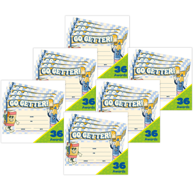 EUREKA Eureka® S'Cool Era Recognition Awards, 36 Per Pack, 6 Packs