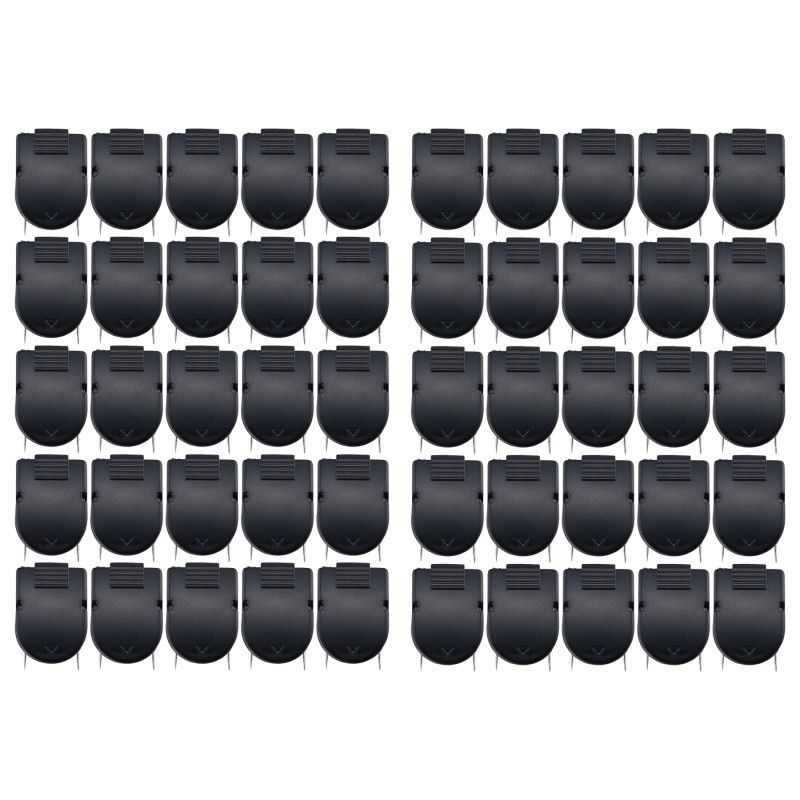 ADVANTUS Advantus® Wall Clips For Fabric Panels, Black, 40 Sheet Capacity, Pack of 50