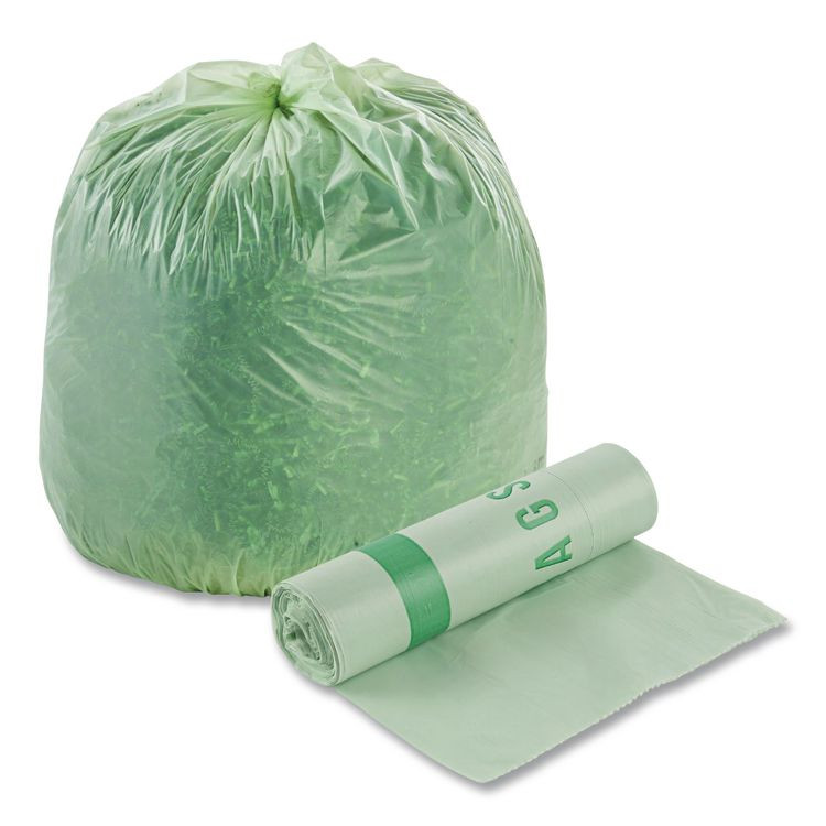 STOUT by Envision™ E3039E11 EcoSafe-6400 Bags, 30 gal, 1.1 mil, 30" x 39", Green, 48/Box