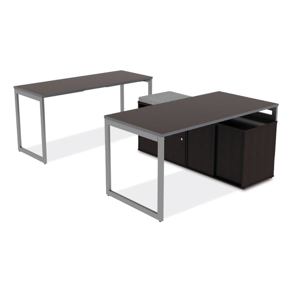 ALERA LS583020ES Alera Open Office Desk Series Low File Cabinet Credenza, 2-Drawer: Pencil/File,Legal/Letter,1 Shelf,Espresso,29.5x19.13x22.88