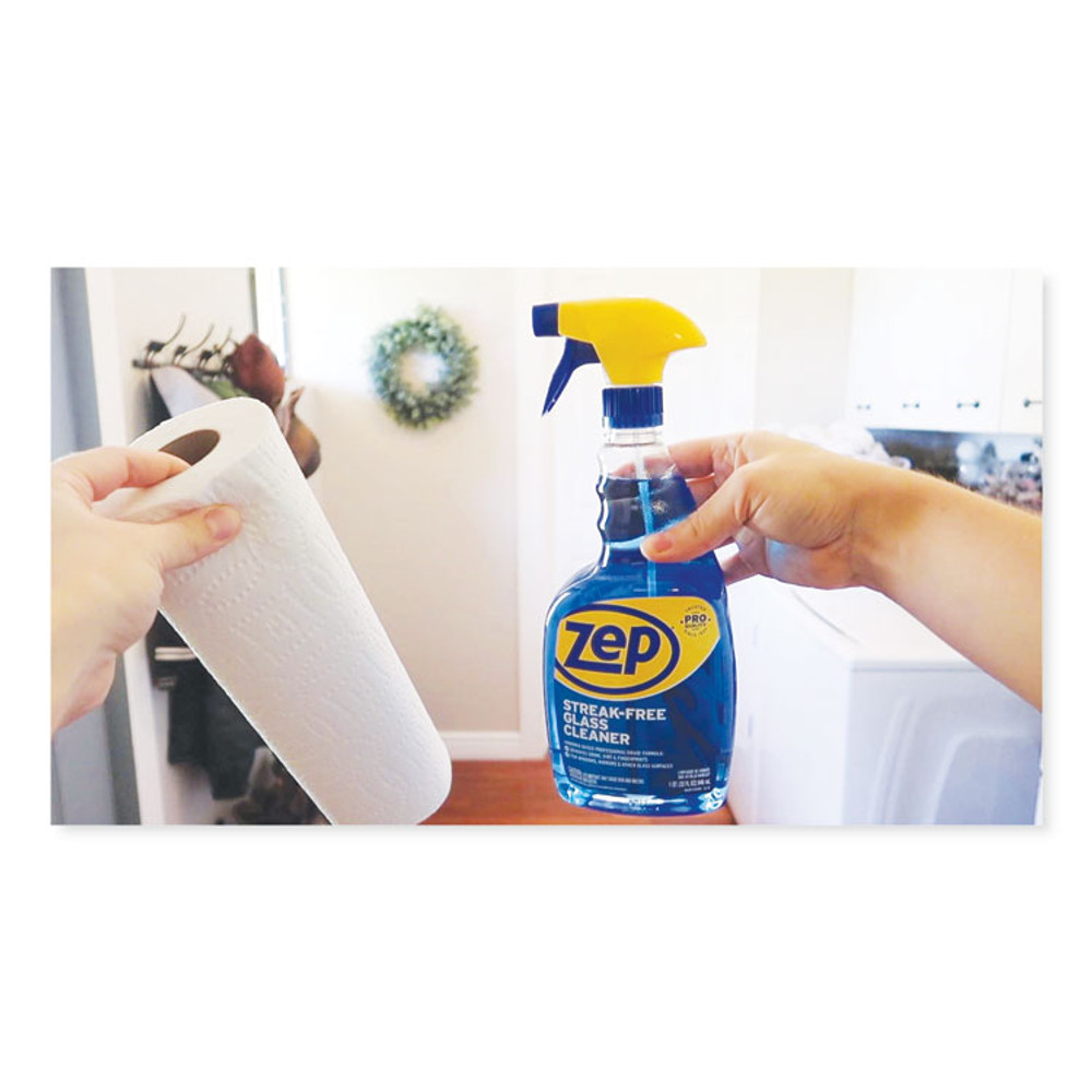 ZEP INC. Commercial® ZU112032EA Streak-Free Glass Cleaner, Pleasant Scent, 32 oz Spray Bottle