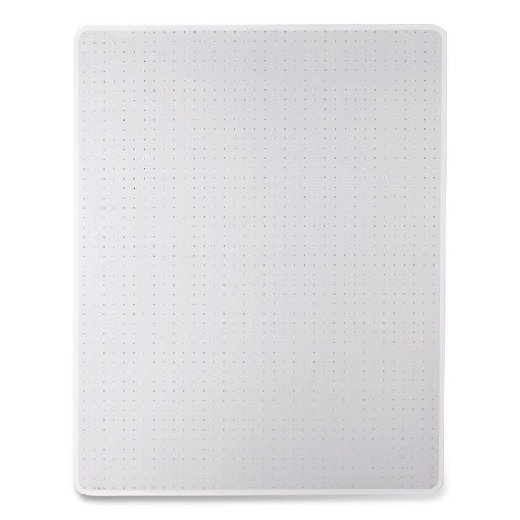 ALERA MAT4660CLPR Studded Chair Mat for Flat to Low Pile Carpeted Floors, Rectangular, Beveled Edges, 46" x 60", Clear