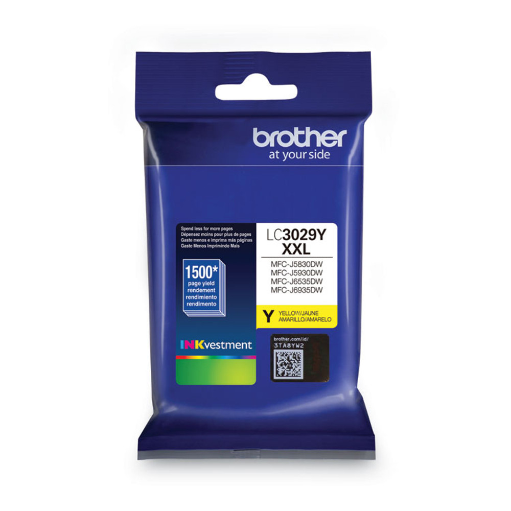 BROTHER INTL. CORP. LC30293PK LC30293PK INKvestment Super High-Yield Ink, 1,500 Page-Yield, Cyan/Magenta/Yellow