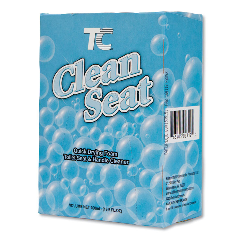 RUBBERMAID COMMERCIAL PROD. 402312 TC Clean Seat Foaming Refill, Unscented, 400mL Box, 12/Carton