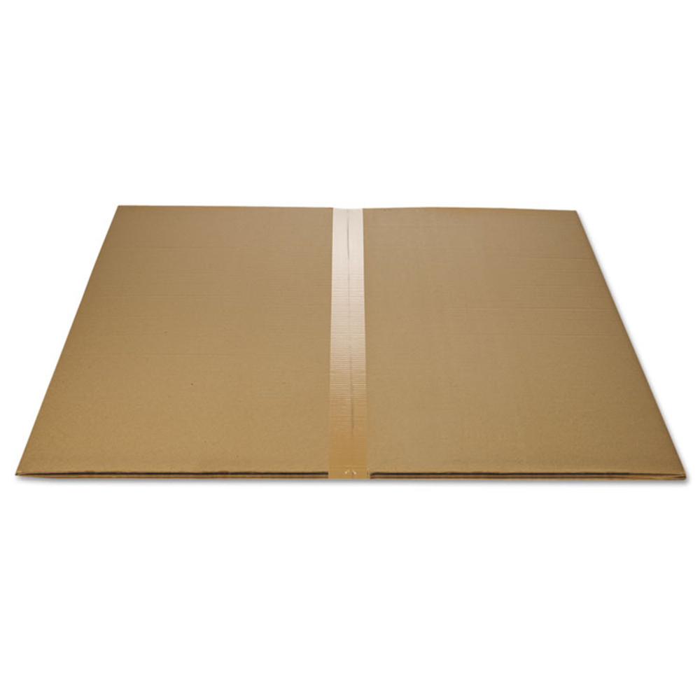 DEFLECTO CORPORATION CM21112 EconoMat All Day Use Chair Mat for Hard Floors, Flat Packed, 36 x 48, Lipped, Clear