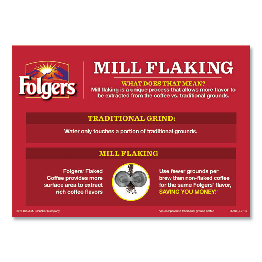 KEURIG DR PEPPER Folgers® 06239 Coffee Filter Packs, Classic Roast, .9 oz, 10 Filters/Pack, 4 Packs/Carton