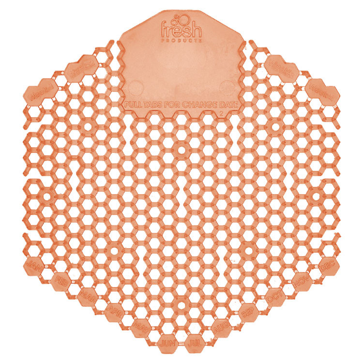 FRESH PRODUCTS 3WDS60MAN Wave 3D Urinal Deodorizer, Mango Scent, Orange Color, 10/Box