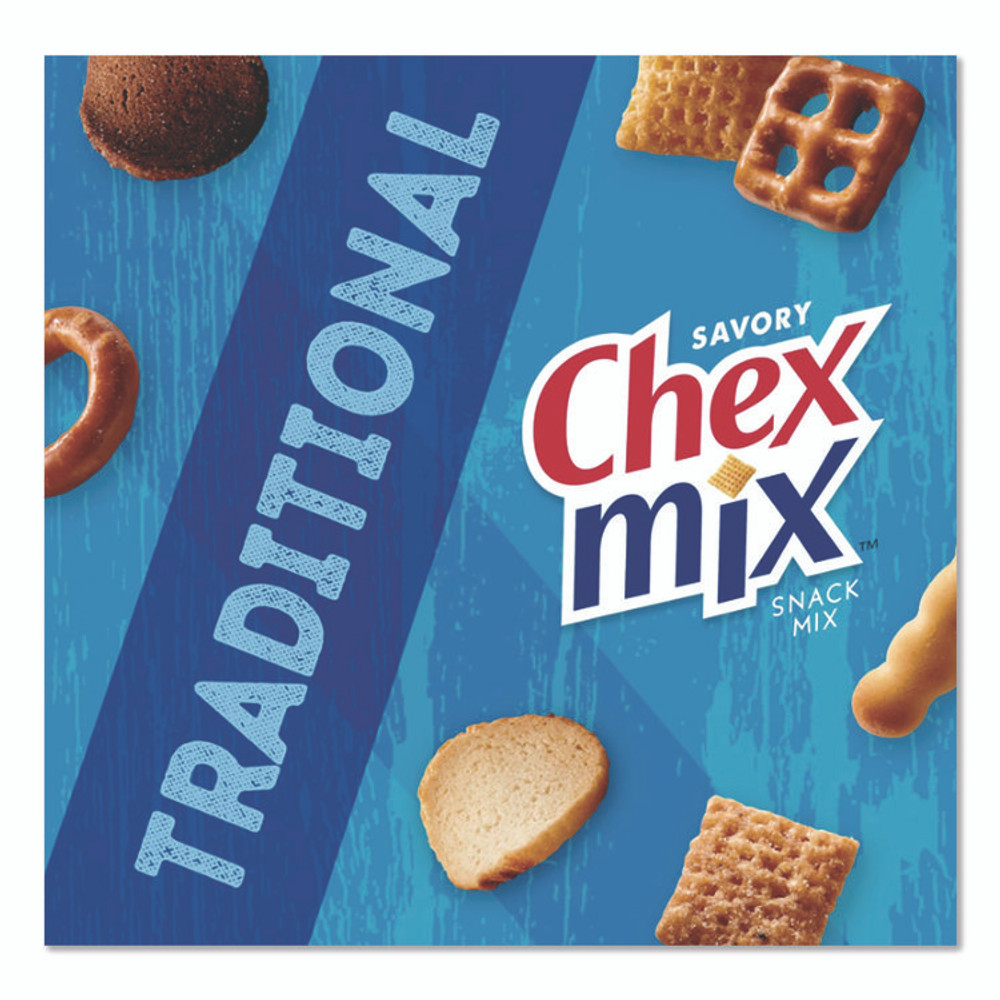 GENERAL MILLS Chex Mix® 1240 Traditional Snack Mix, 1.75 oz Snack Pack, 60 Packs/Carton