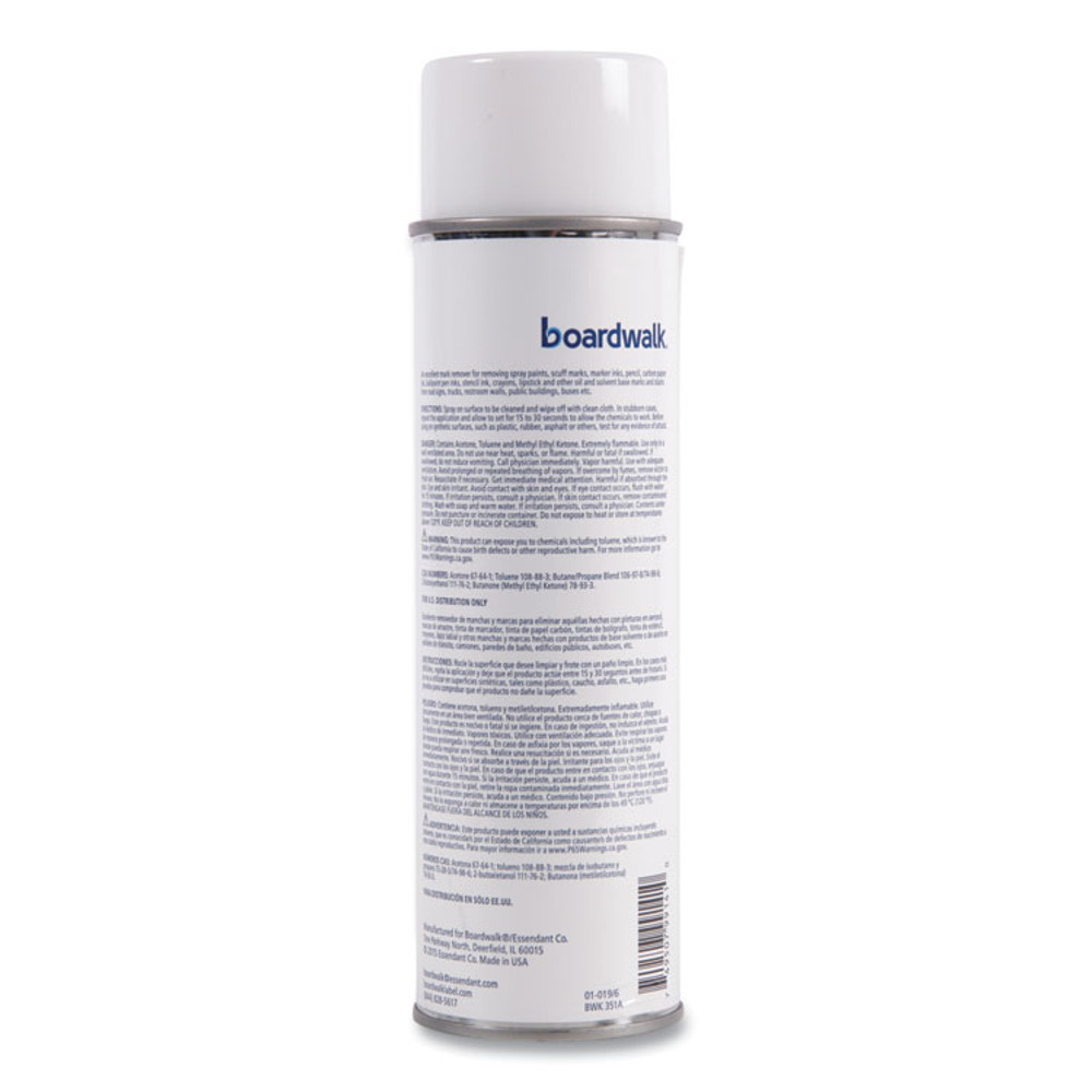 BOARDWALK 351ACT Vandalism Mark Remover, 15 oz Aerosol Spray, 12/Carton