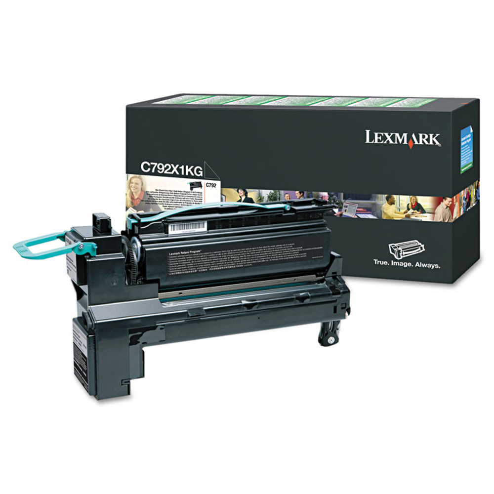 LEXMARK INT'L, INC. C792X1KG C792X1KG Return Program Extra High-Yield Toner, 20,000 Page-Yield, Black