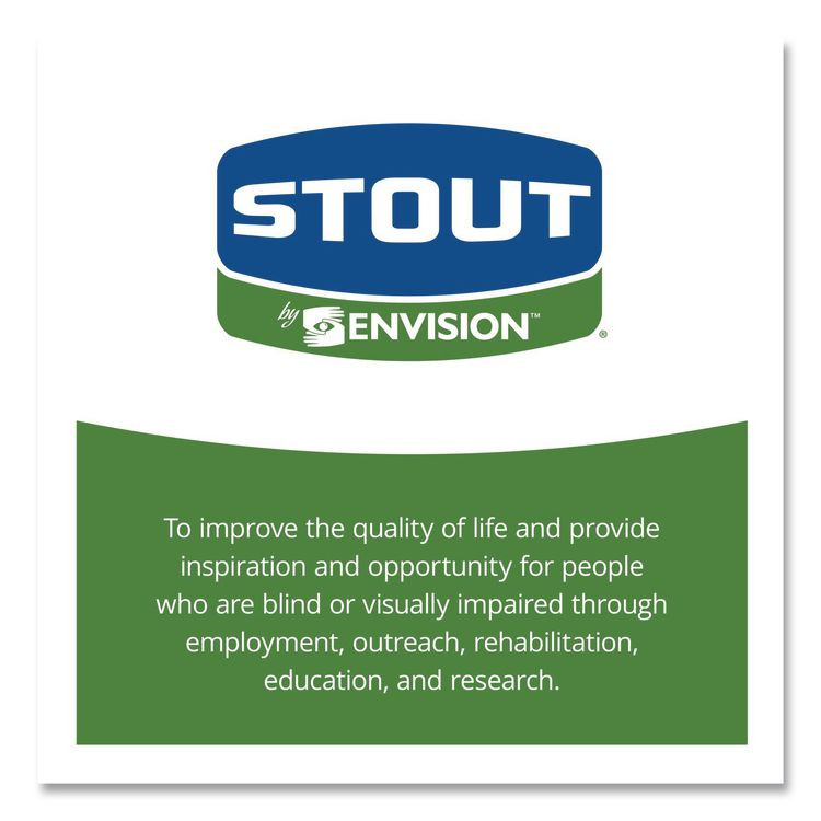 STOUT by Envision™ G3340E11 Controlled Life-Cycle Plastic Trash Bags, 33 gal, 1.1 mil, 33" x 40", Green, 40/Box