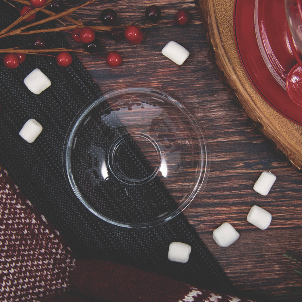 DART SOLO® DLR662 Dome-Top Cold Cup Lids, Fits 16 oz Cold Cups, Plastic, Clear, 1,000/Carton